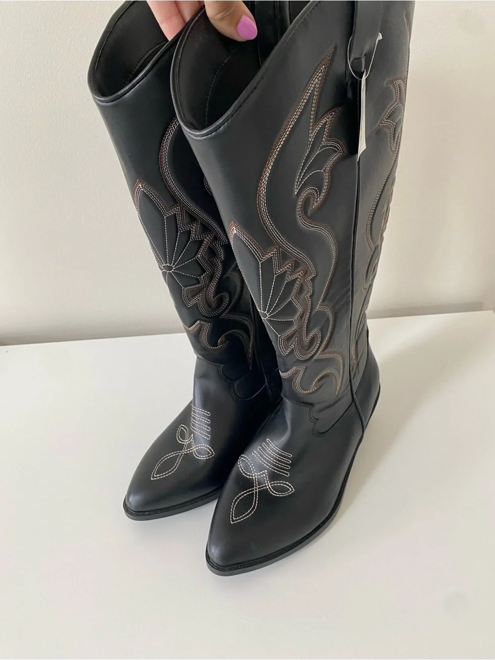 NEW ✨ Torrid Tall Western Knee Boot (Wide width and calf) size 8.5 Black